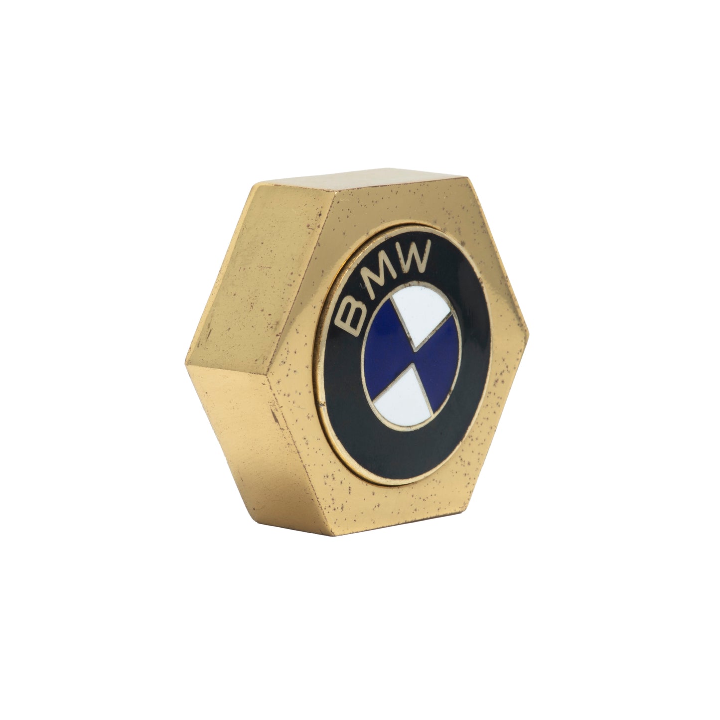 BMW Paperweight - Brass & Enamel