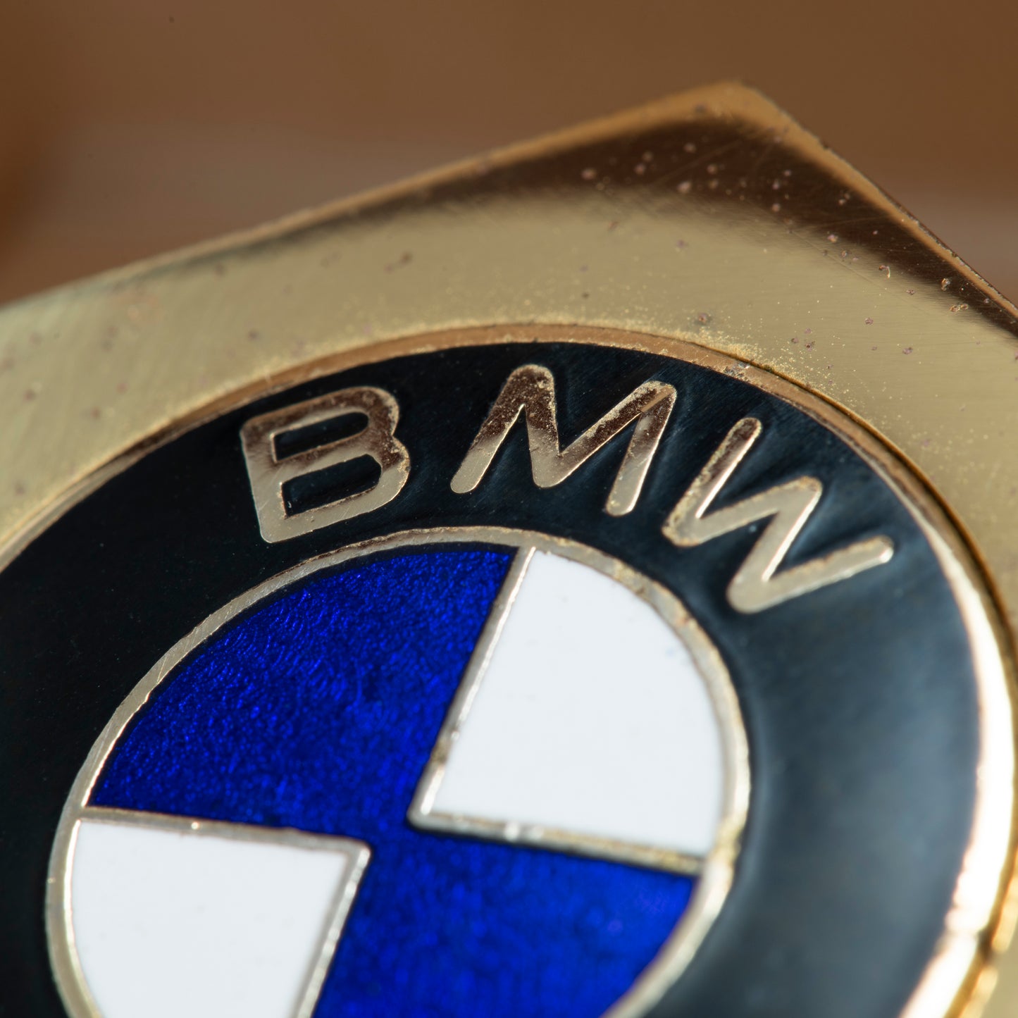 BMW Paperweight - Brass & Enamel