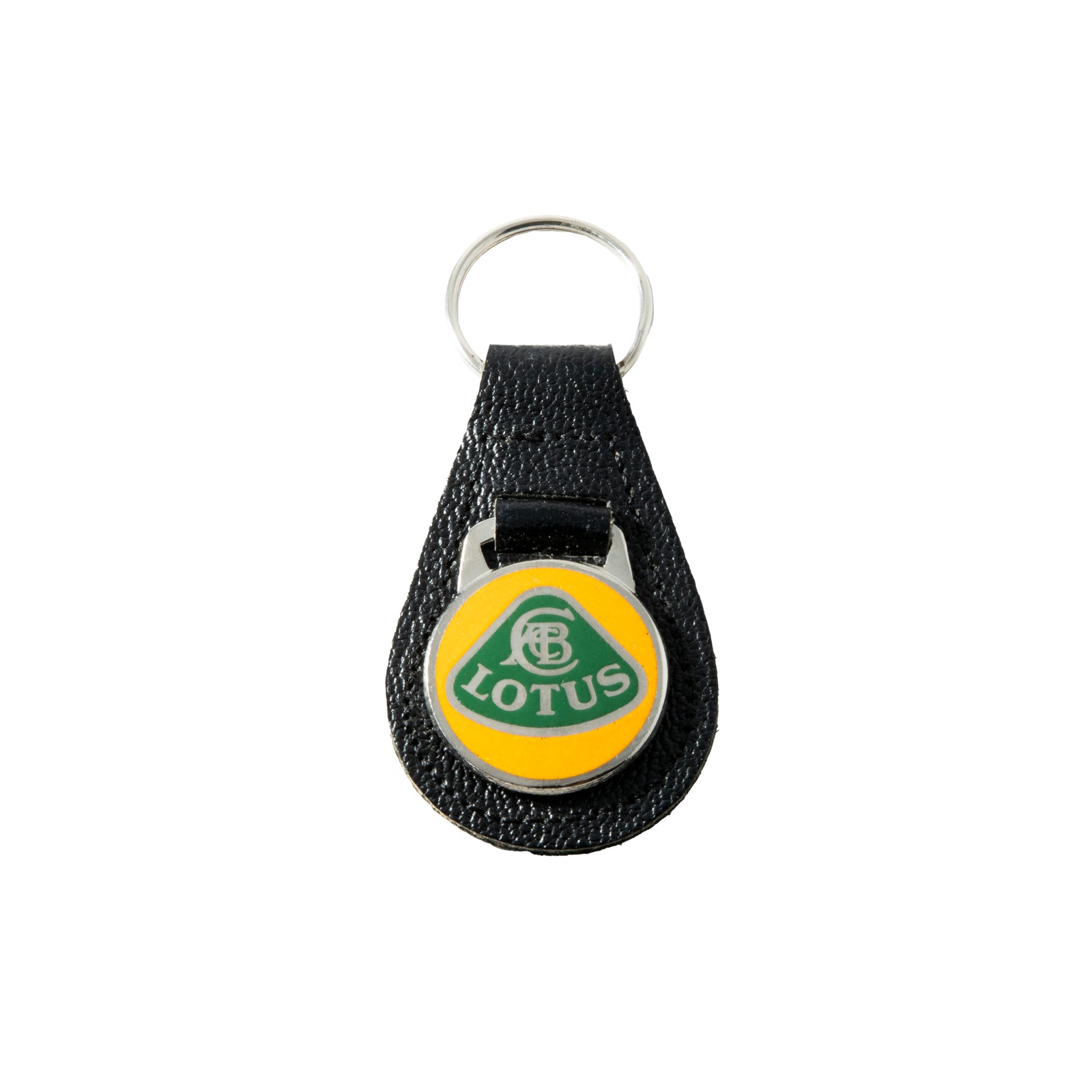 Lotus Key Fob - Leather and Enamel