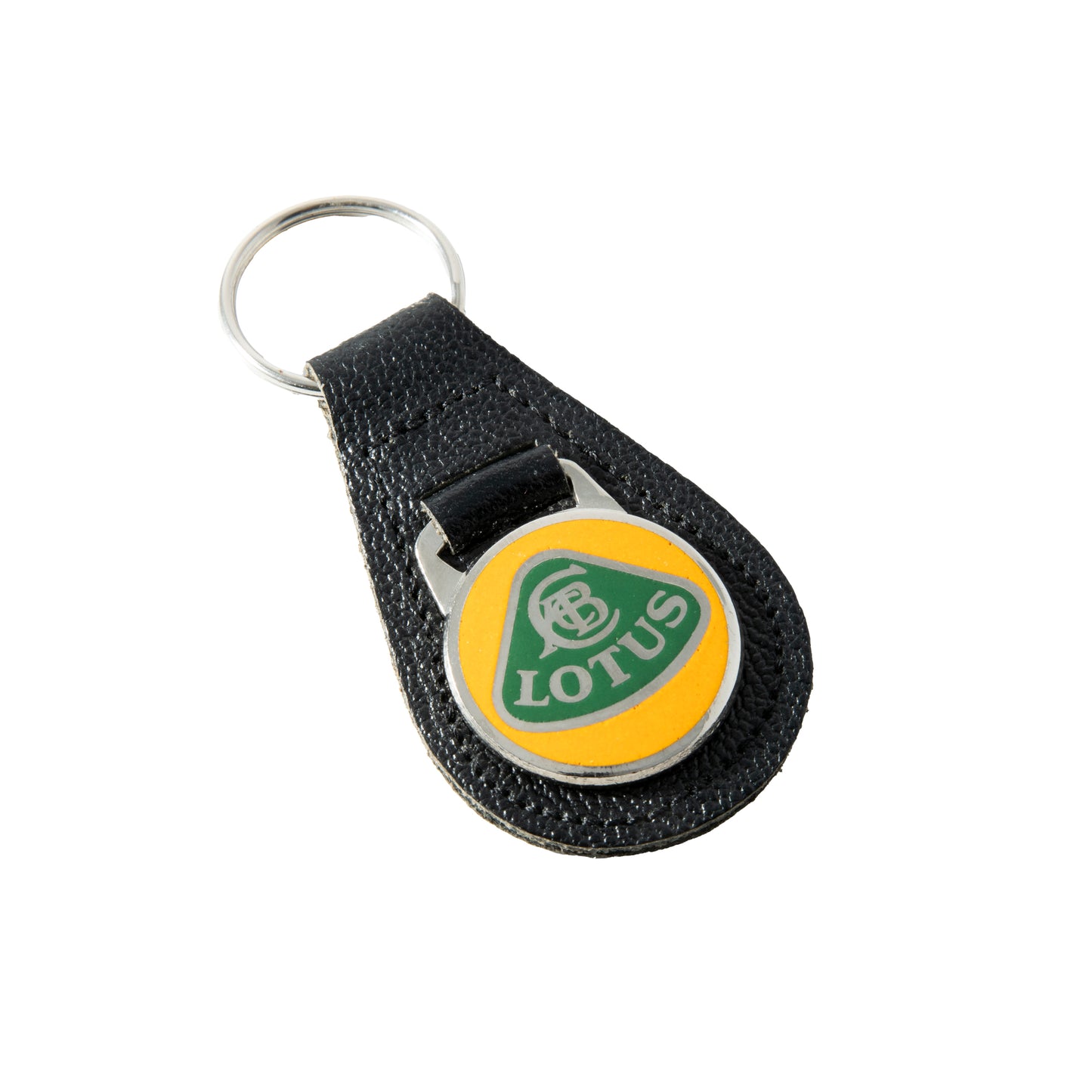 Lotus Key Fob - Leather and Enamel
