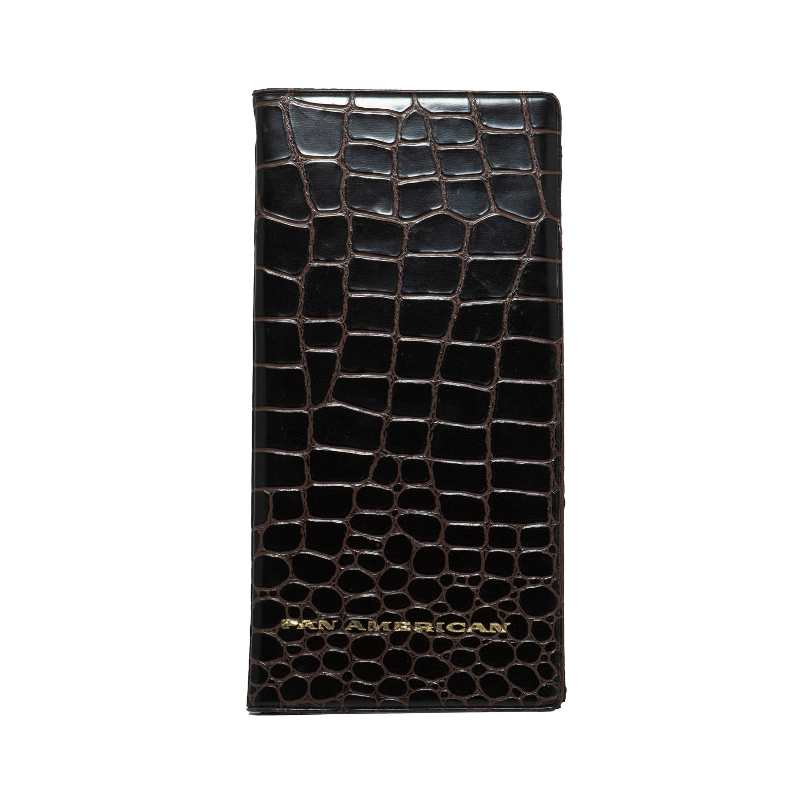 Pan American Airlines Ticket Folio - Faux Alligator