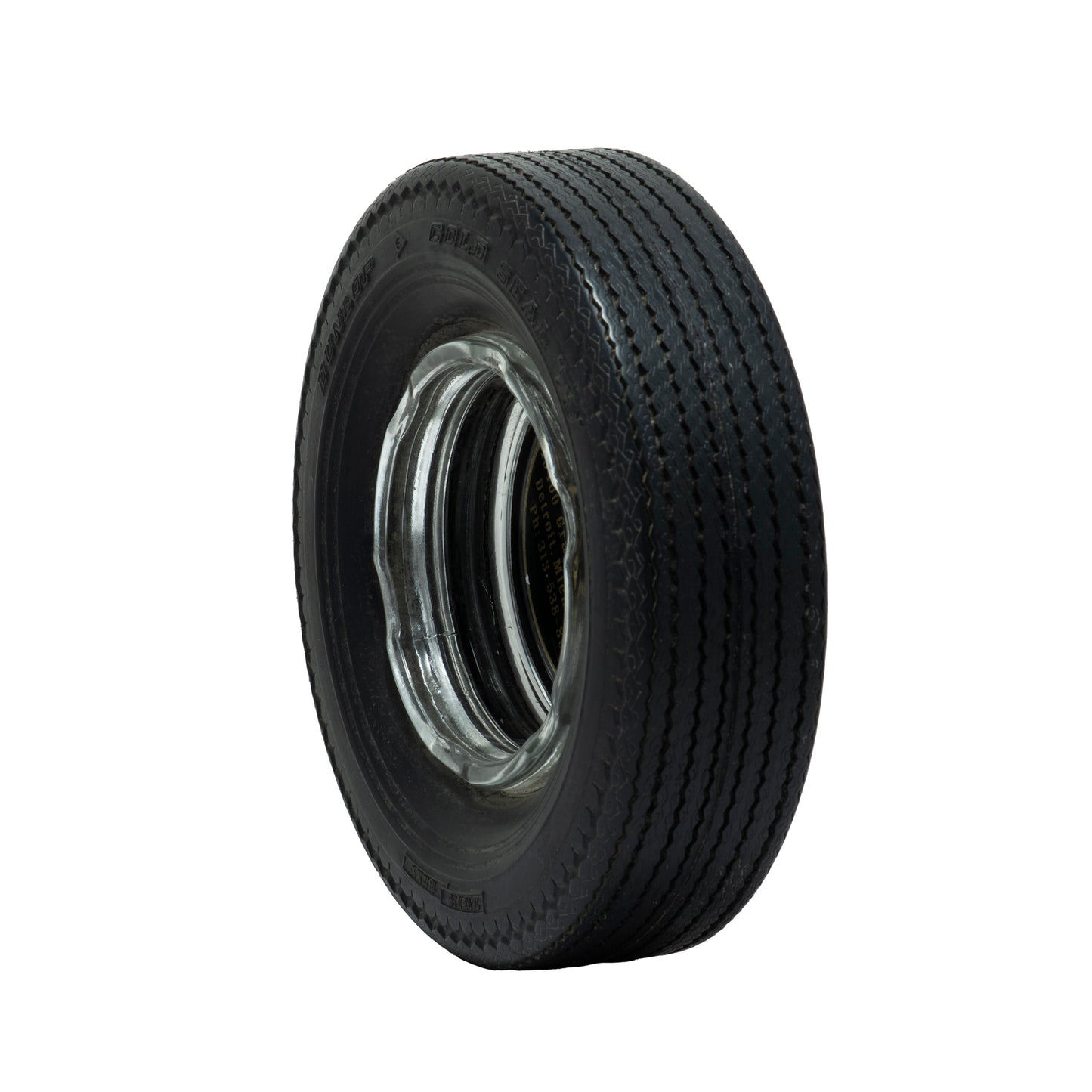 Dunlop "Performance Tire Co" Ashtray - Rubber & Glass