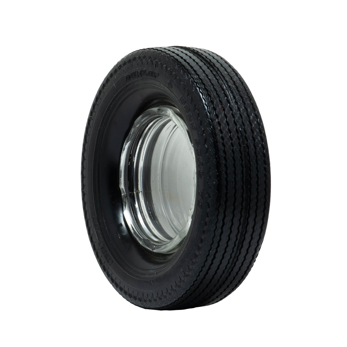 Dunlop Ashtray - Rubber & Glass