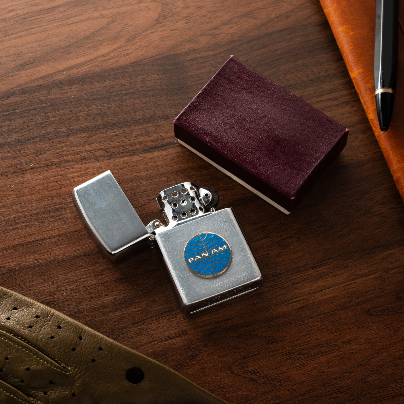 Windproof Lighter for Pan-Am by Penguin - NOS