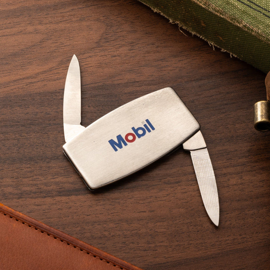 Mobil Gas Pocket Knife by Zippo