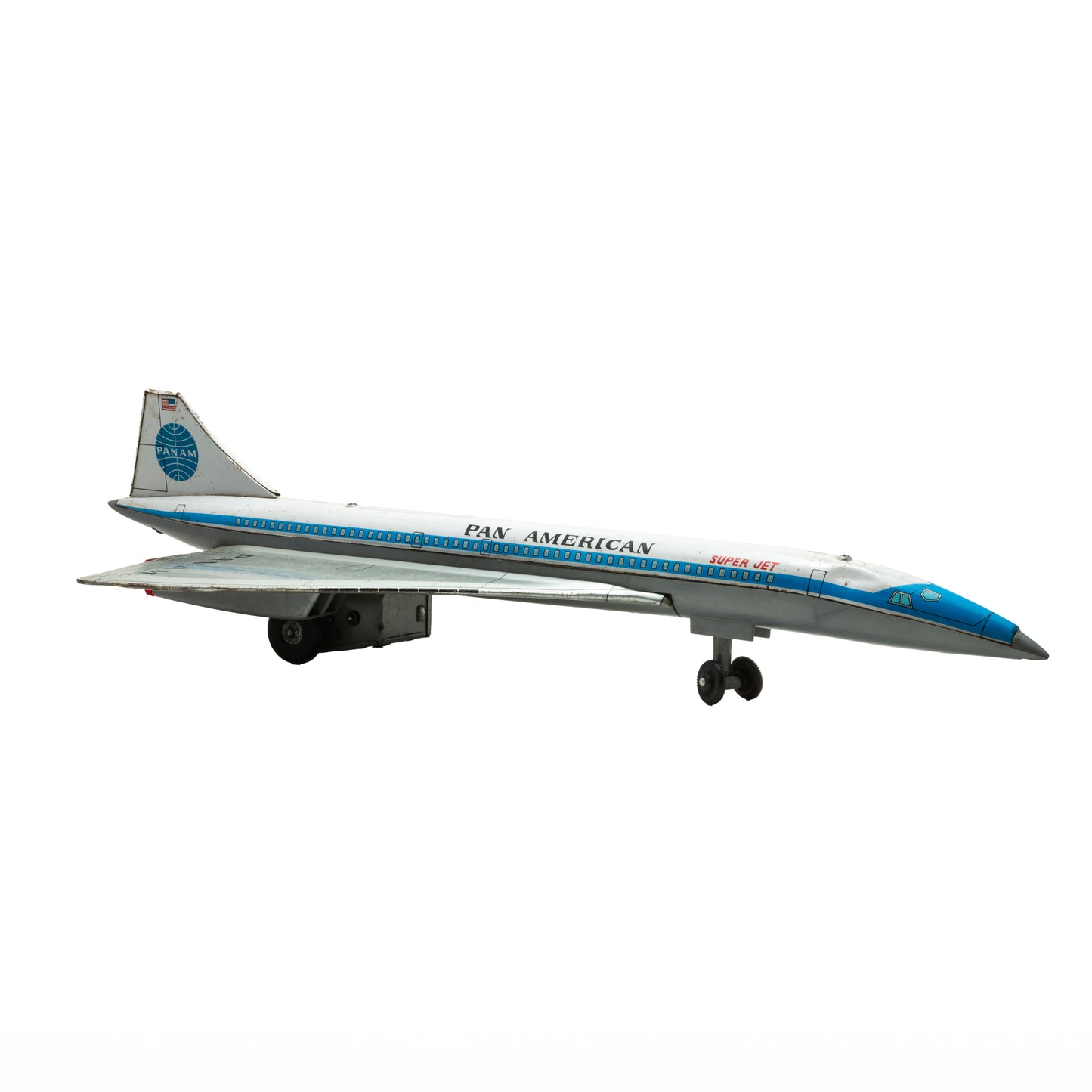 Pan-Am Supersonic Super Jet Toy by Daiya - Pressed Tin