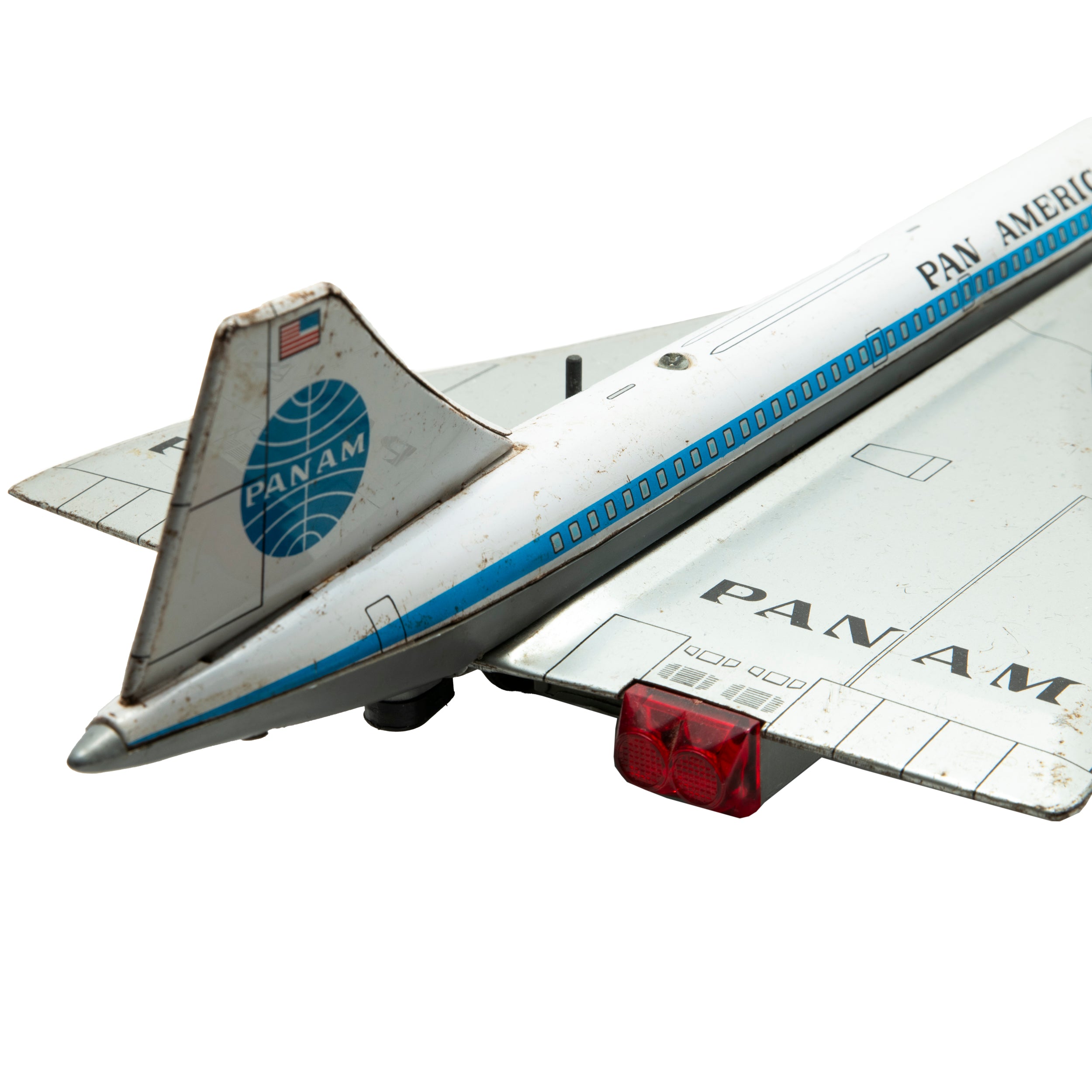 Pan-Am Supersonic Super Jet Toy by Daiya - Pressed Tin – Analog:Shift