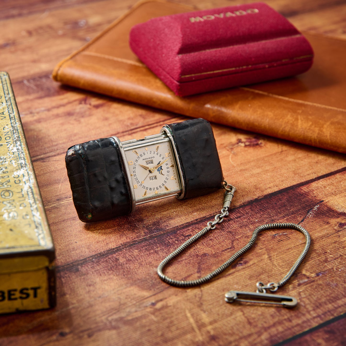 Movado Ermeto Moonphase Travel Clock