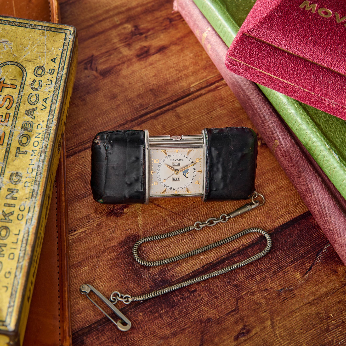 Movado Ermeto Moonphase Travel Clock