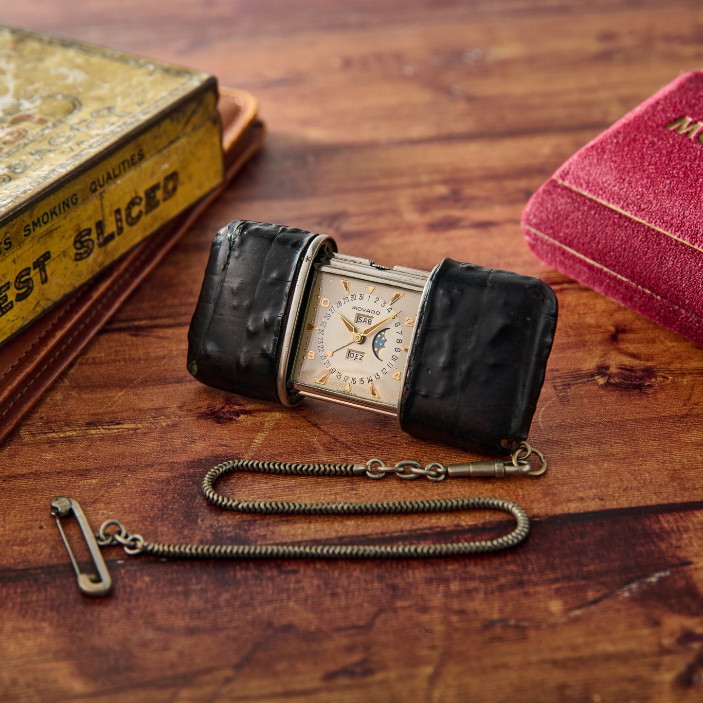 Movado Ermeto Moonphase Travel Clock