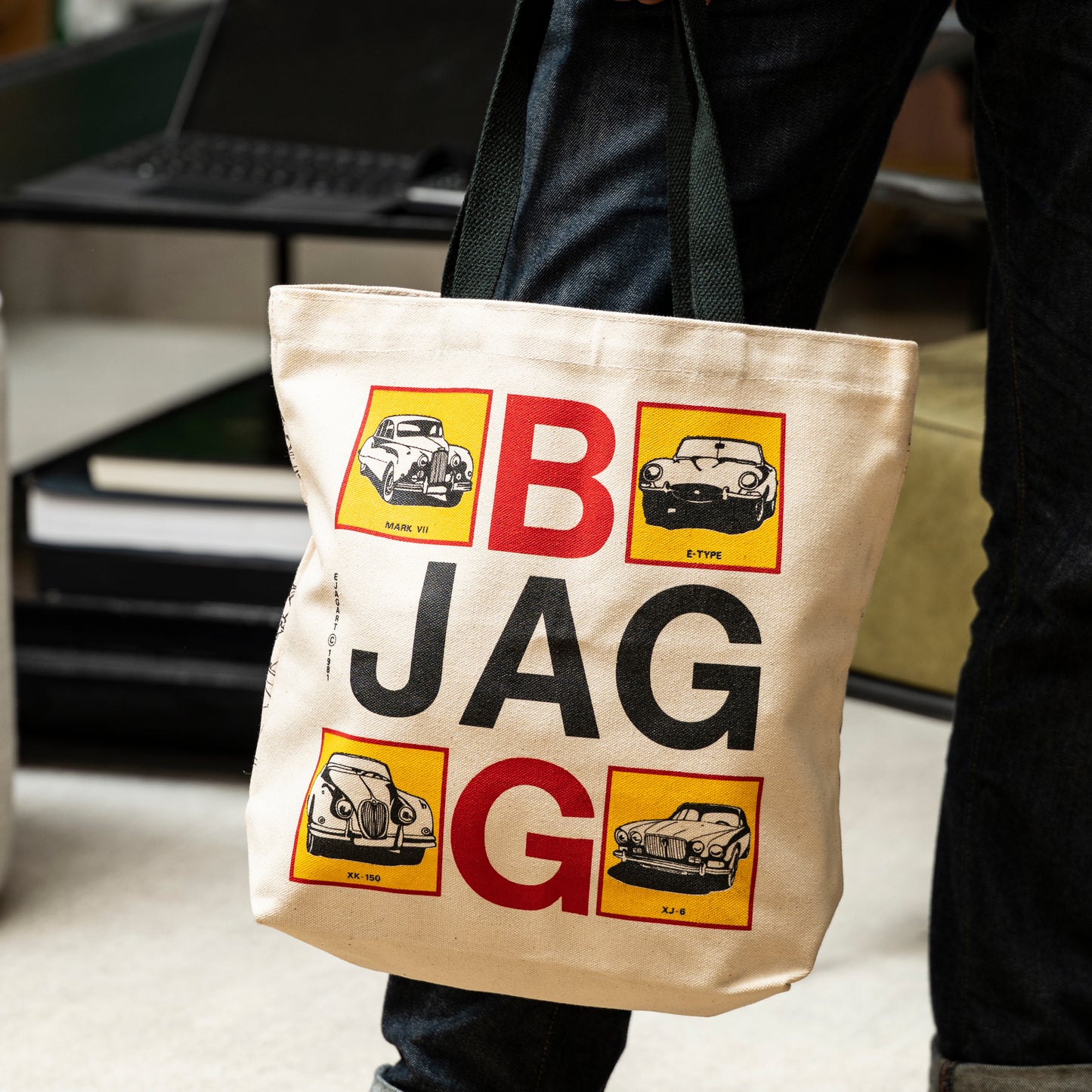 Jaguar "JAG BAG" Graphic Tote Bag - Canvas