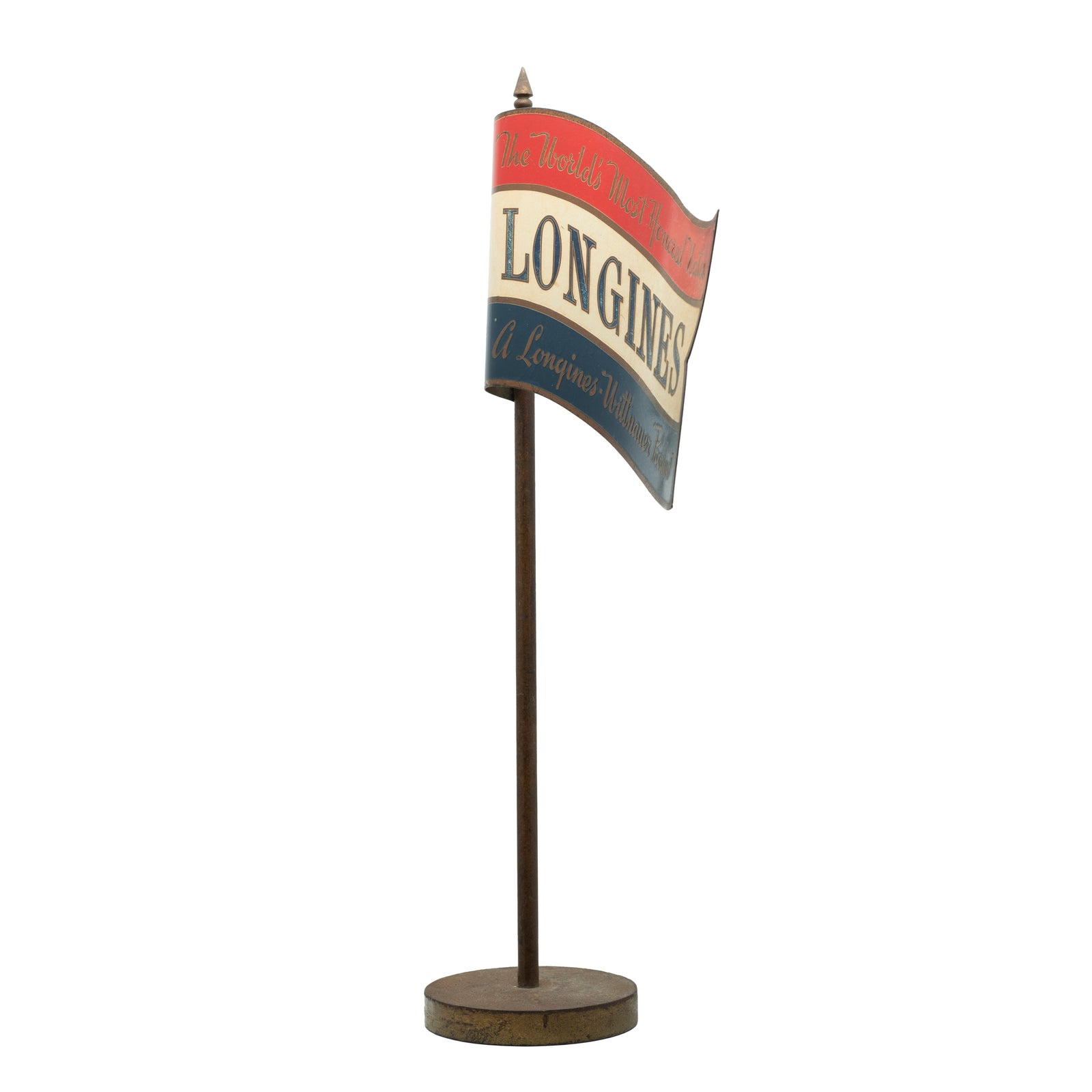 Longines Display Signage - Brass and Enamel