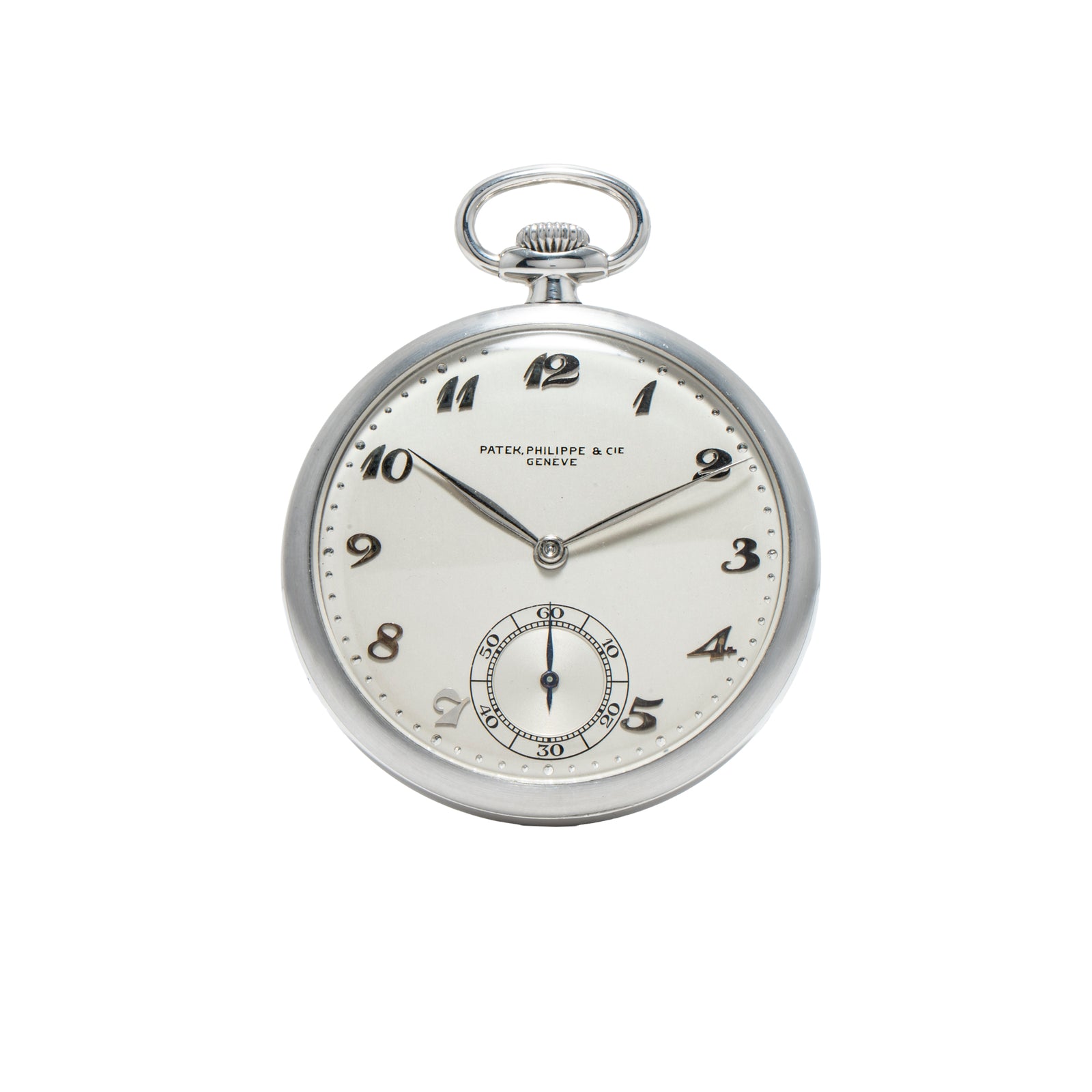 Patek Philippe Stainless Steel "Breguet" Pocket Watch