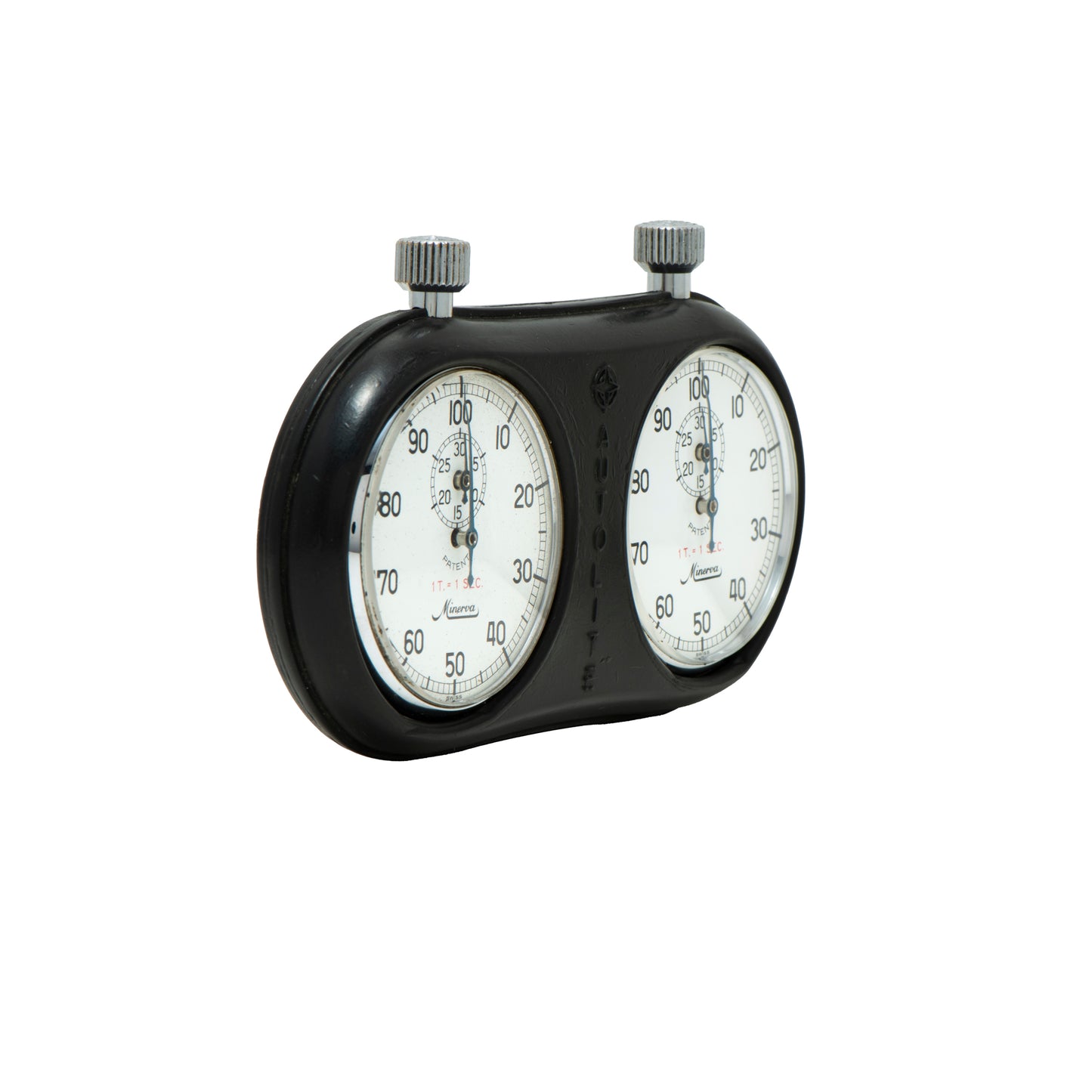 Minerva Autolite Dual Stopwatch Set in Bumper