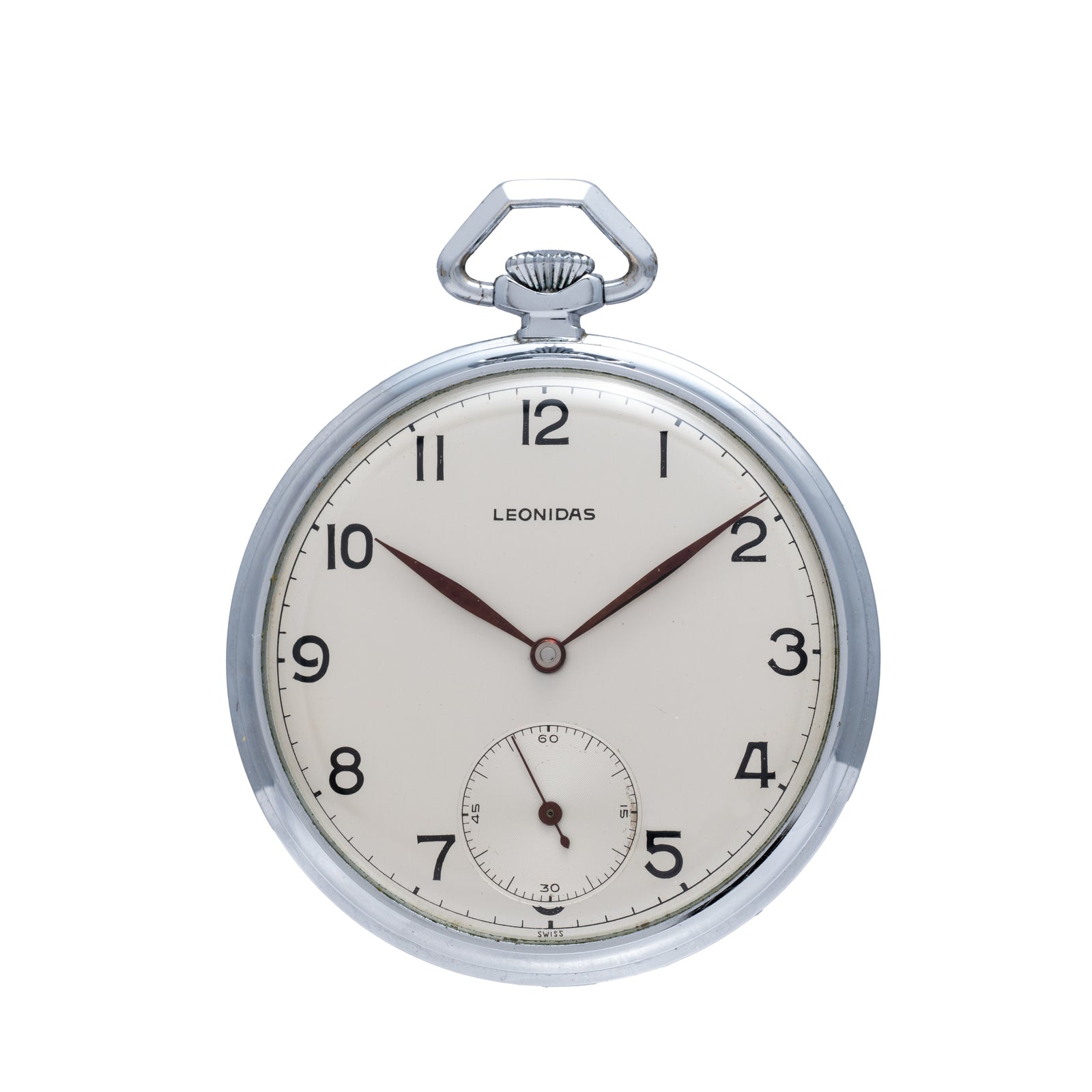 Leonidas Steel Pocket Watch NOS