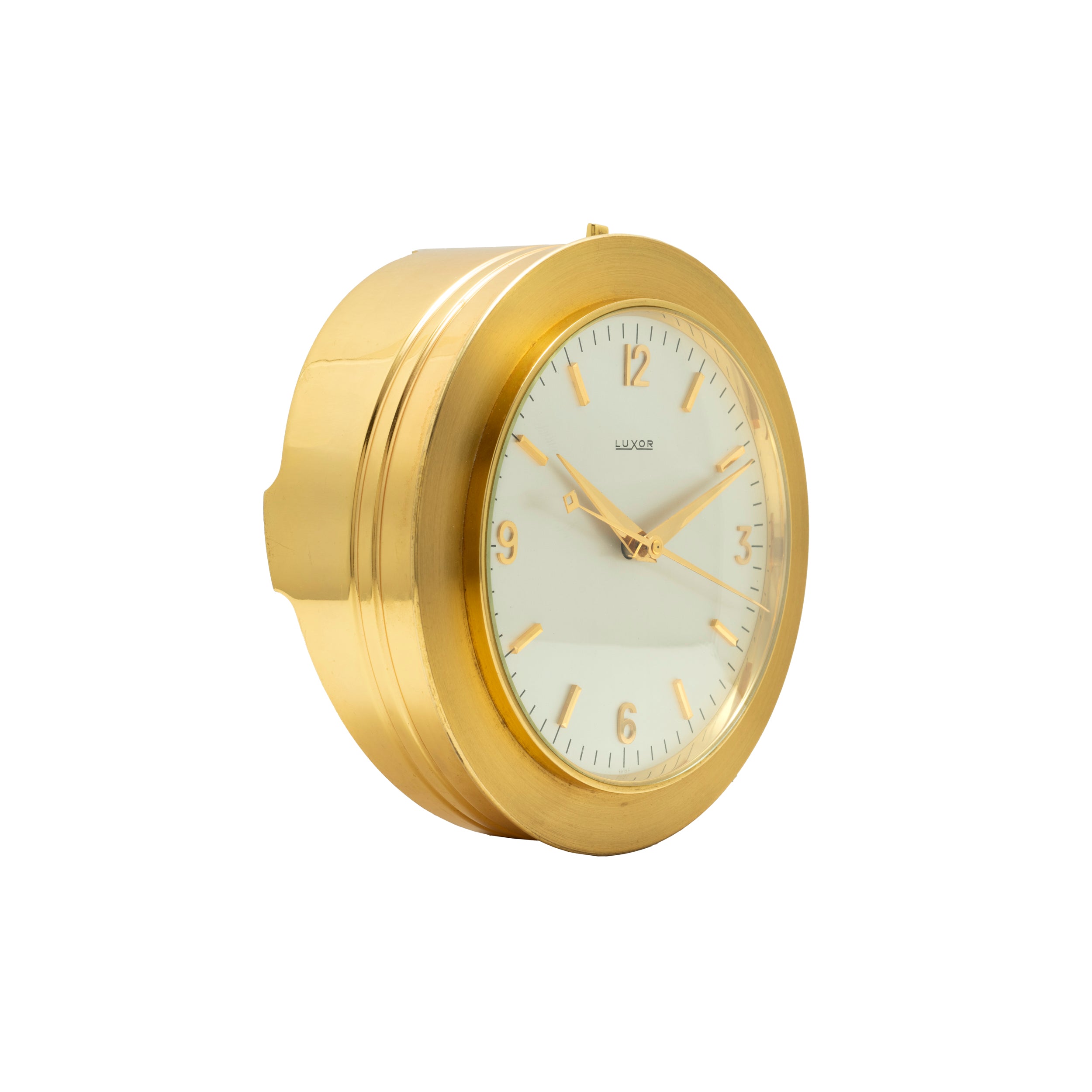 インテリア時計 PATEKPHILIPPEGNEVE DESK CLOCK GOLD BRASS PATEK PHILIPPE, SOLAR-POWERED DESK CLOCK, GILT BRASS, “ELLIPSE D