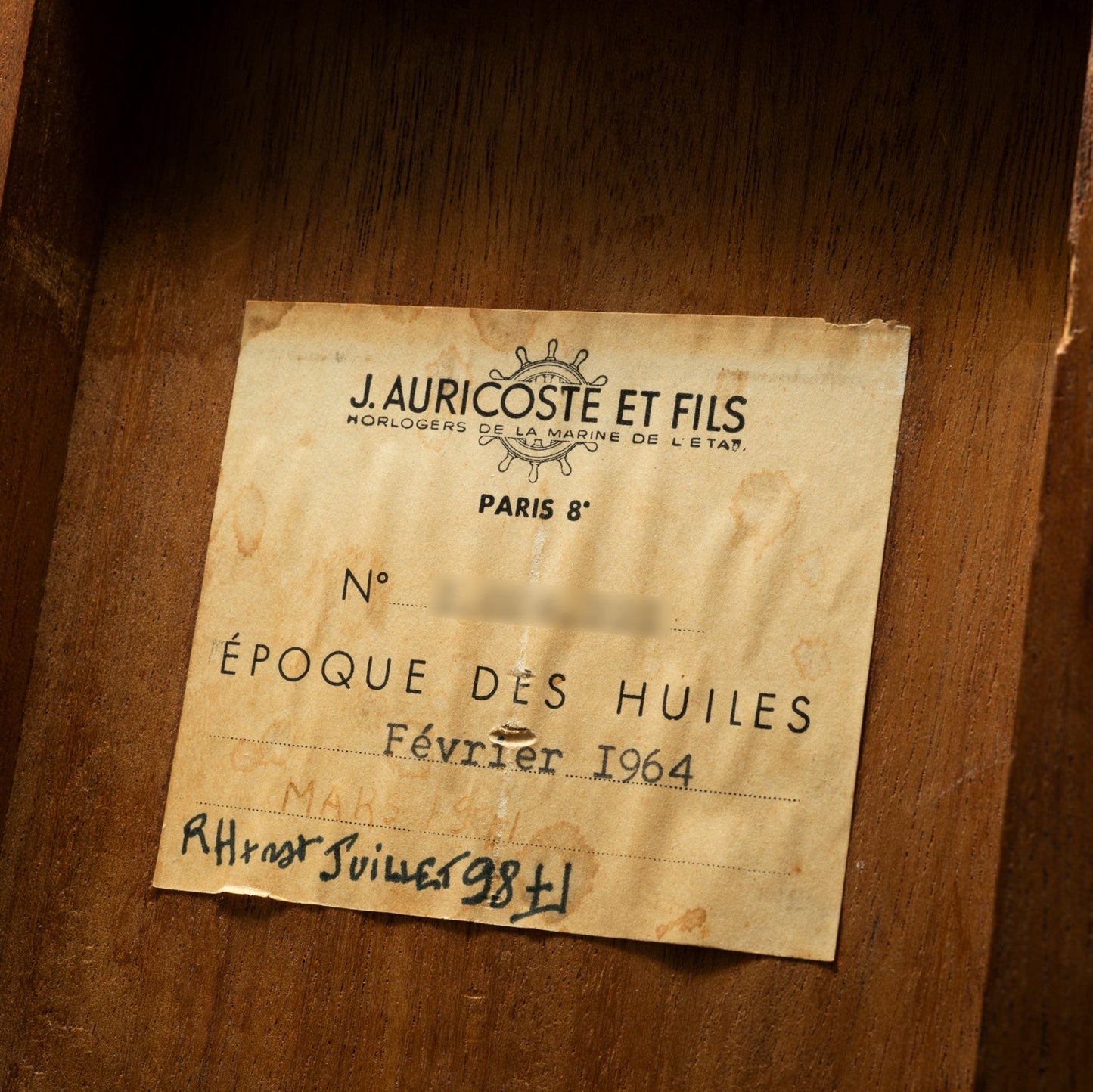 J. Auricoste Reference Chronometer