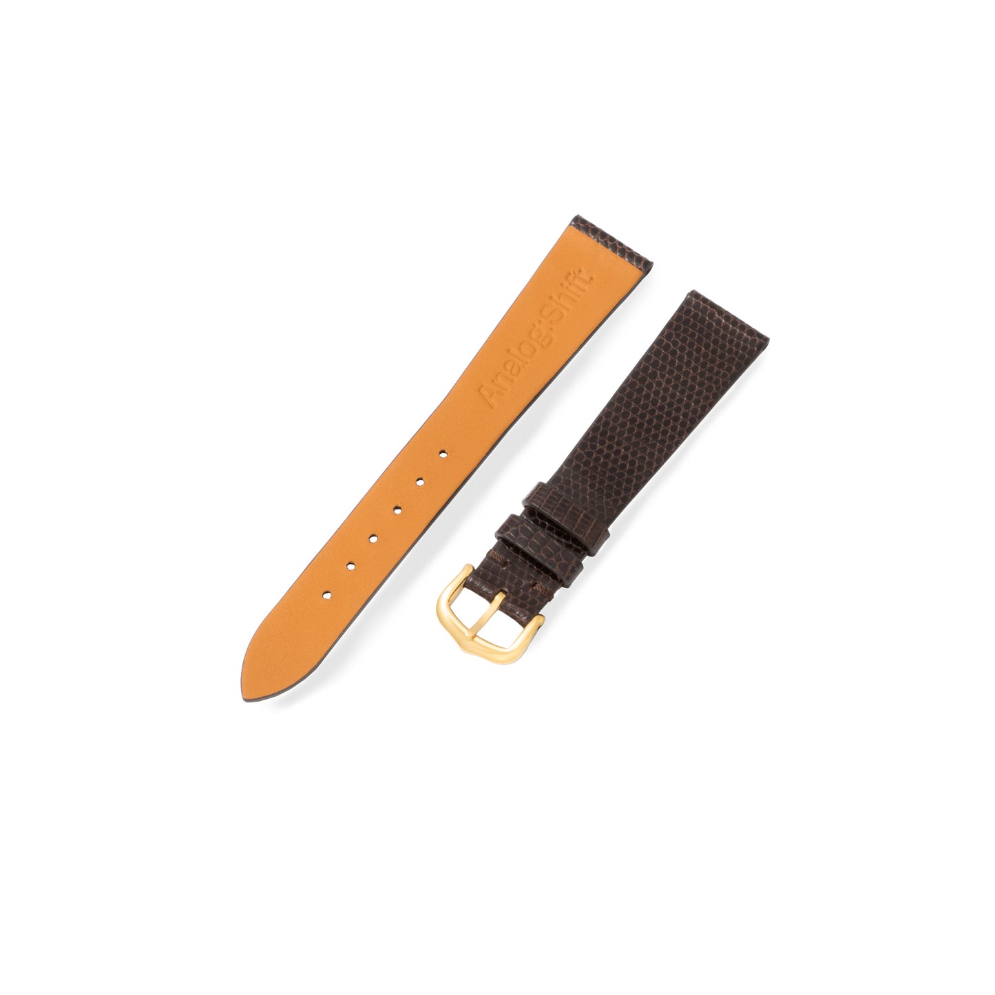Gloss Brown Lizard Exotic Leather Strap