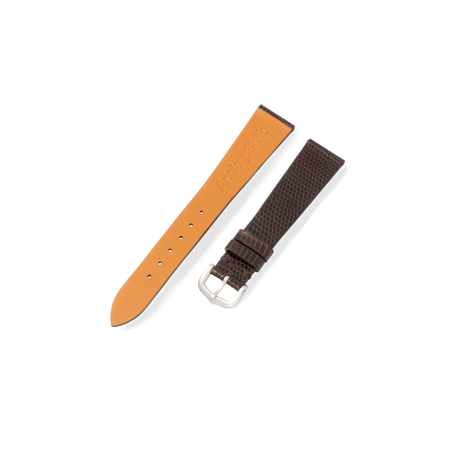 Gloss Brown Lizard Exotic Leather Strap