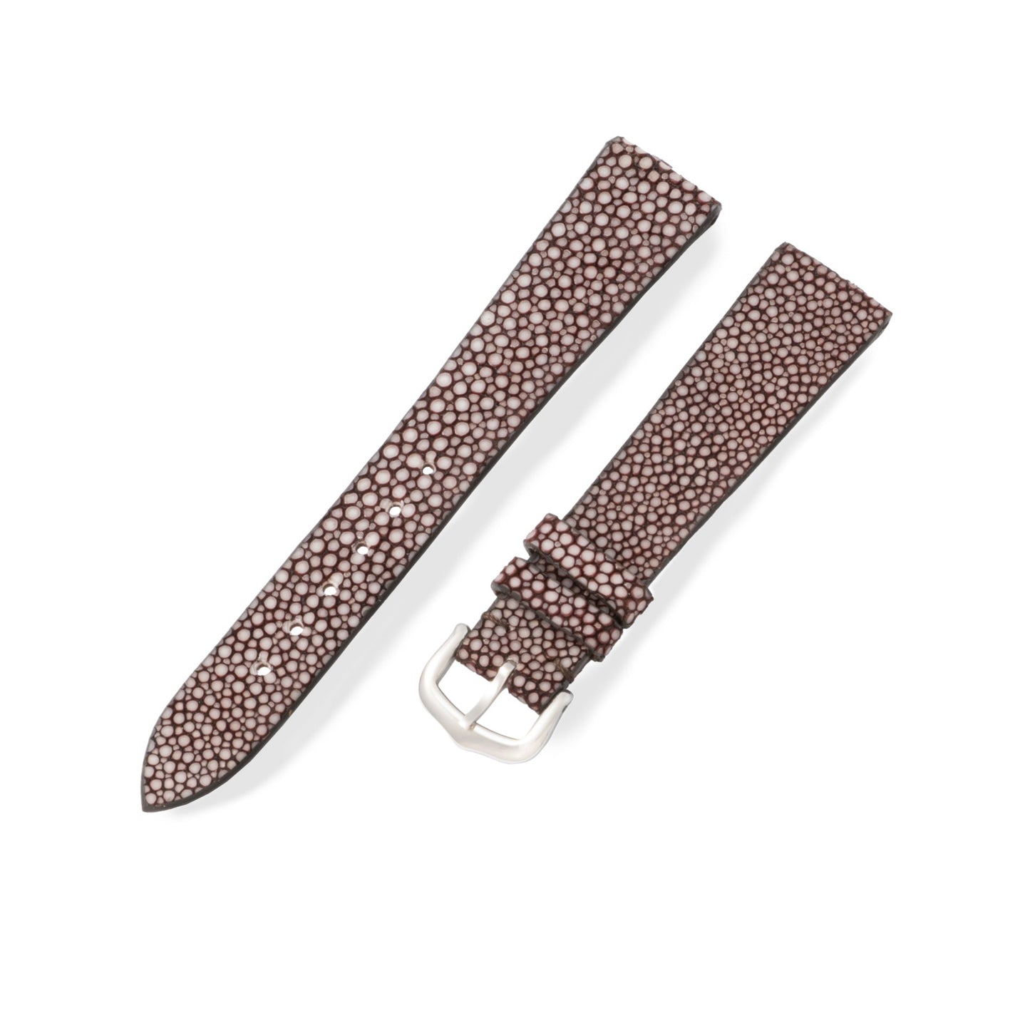 Pebble Brown Stingray Exotic Leather Strap