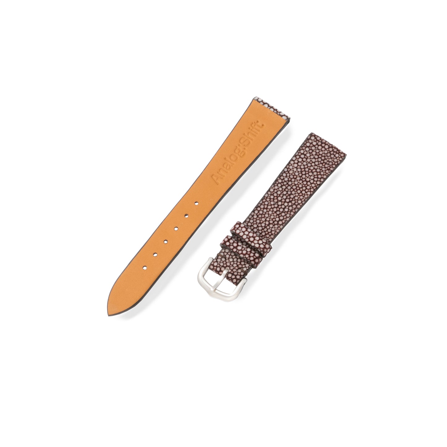 Pebble Brown Stingray Exotic Leather Strap