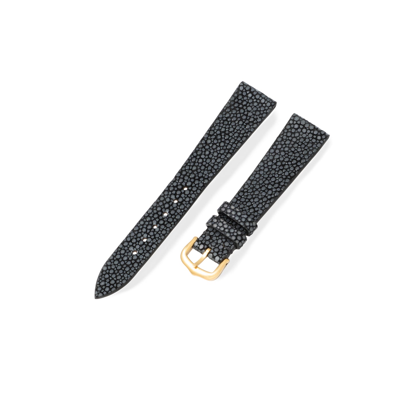 Pebble Black Stingray Exotic Leather Strap