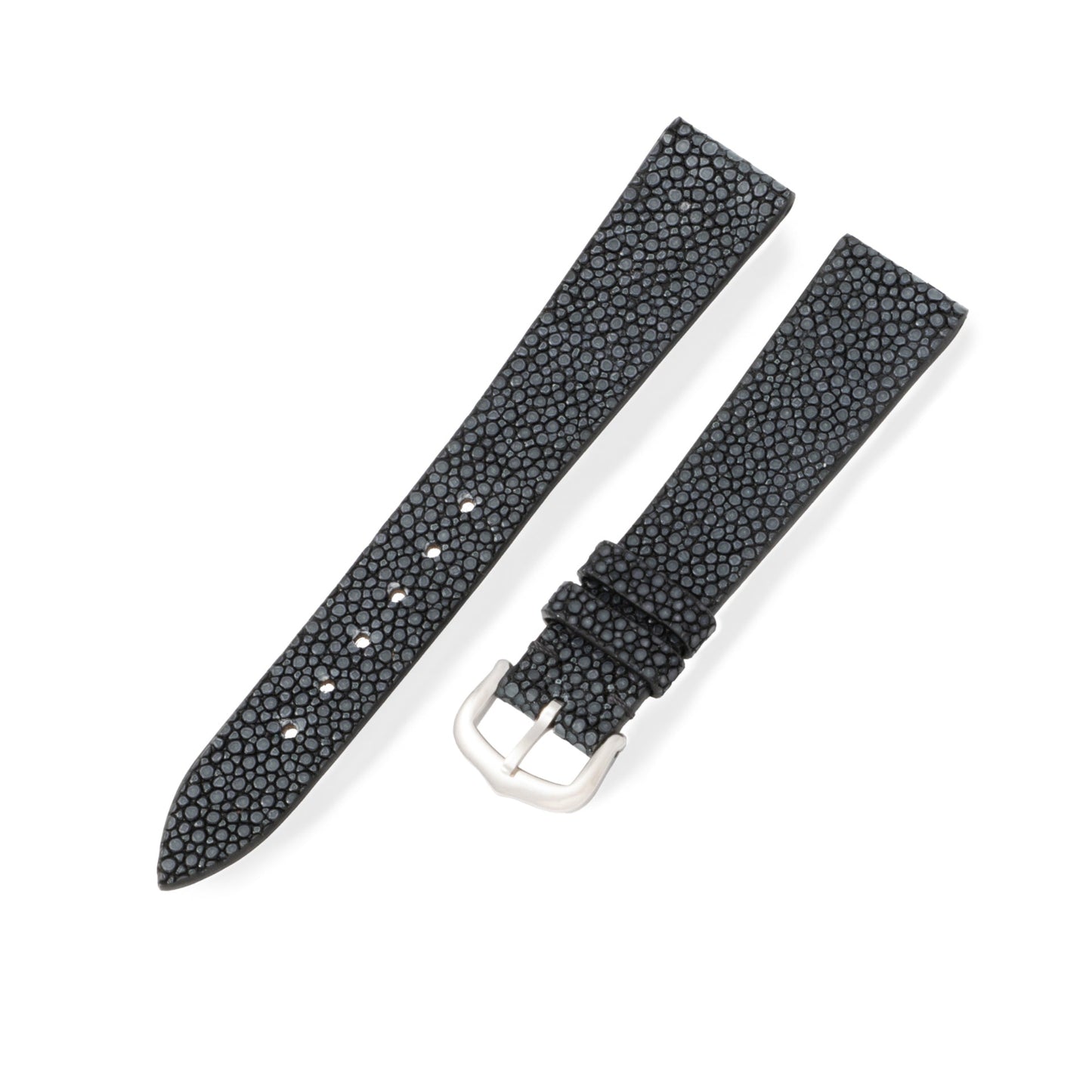 Pebble Black Stingray Exotic Leather Strap