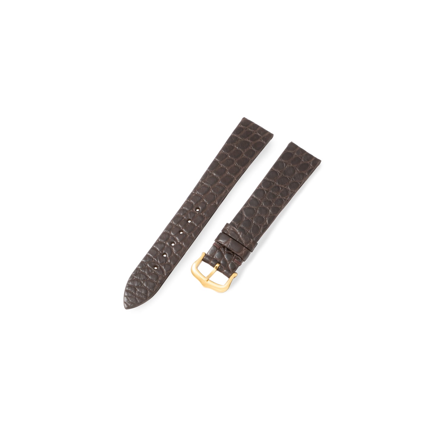 Eggshell Brown Alligator Exotic Leather Strap