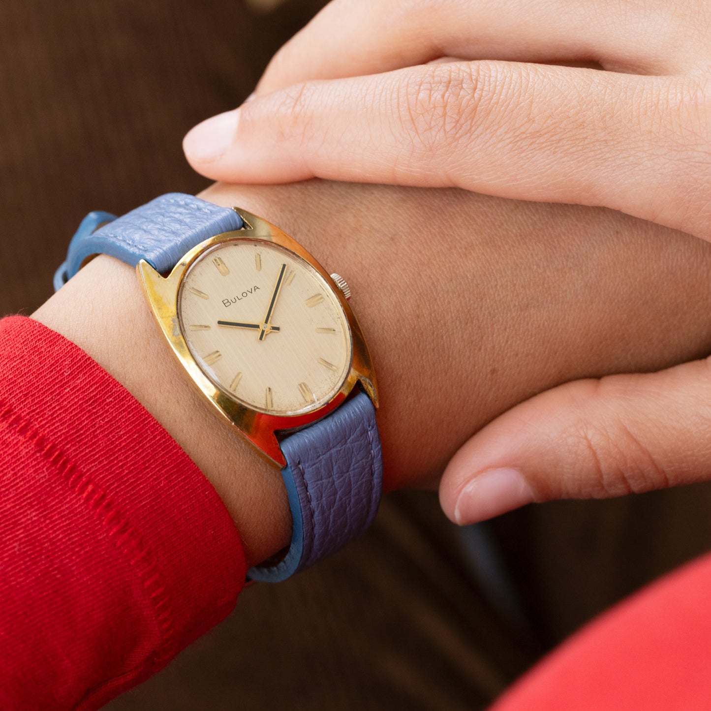 Amelia Blue Cervo Strap