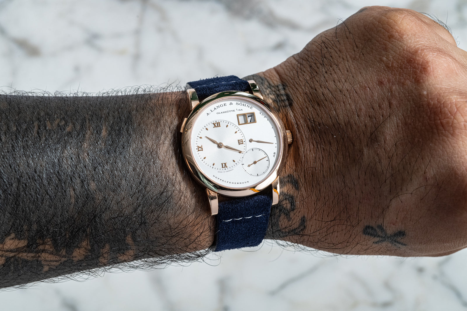 Annapolis Blue Suede Strap