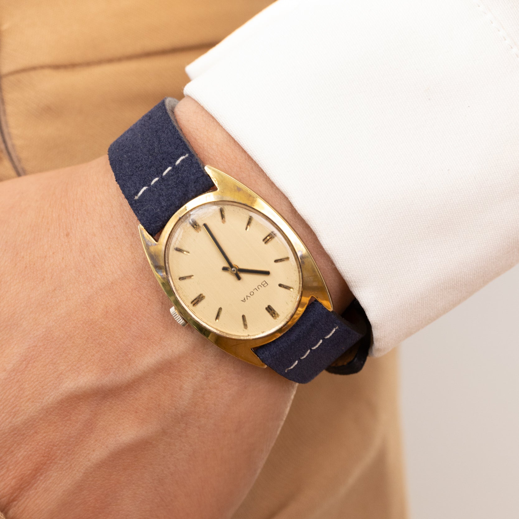Annapolis Blue Suede Strap