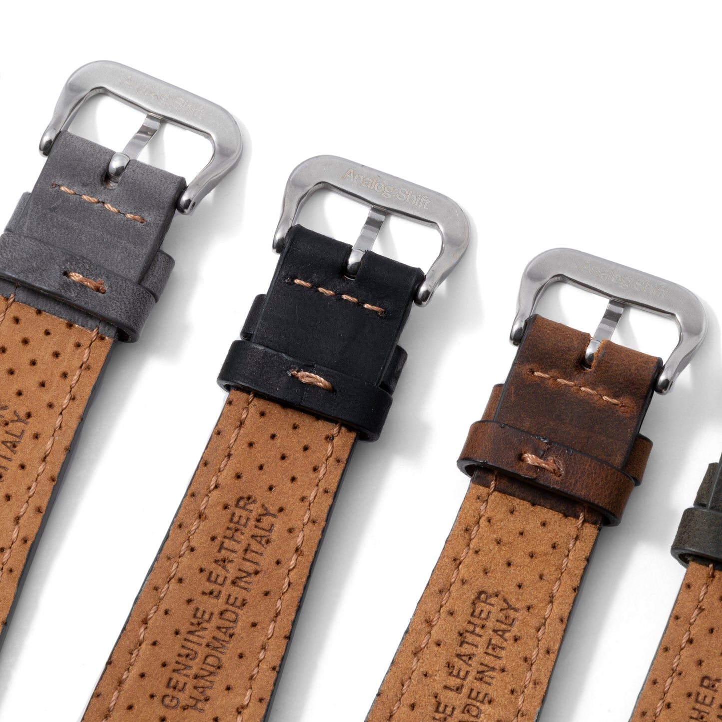 Shelby Grey Distressed Strap