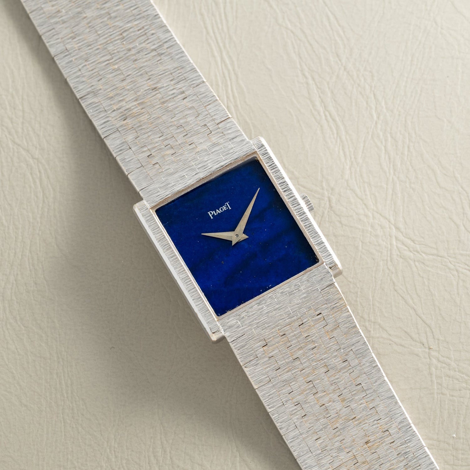 Lapis Dial Piaget Piaget White Gold 'Lapis Lazuli' Dress Watch