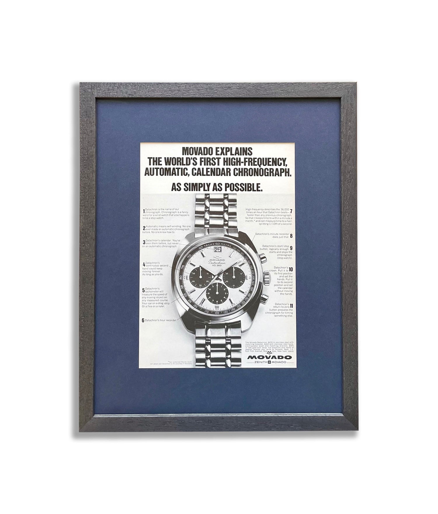 Movado Datachron Chronograph ‘As Simply As Possible’ – Analog:Shift