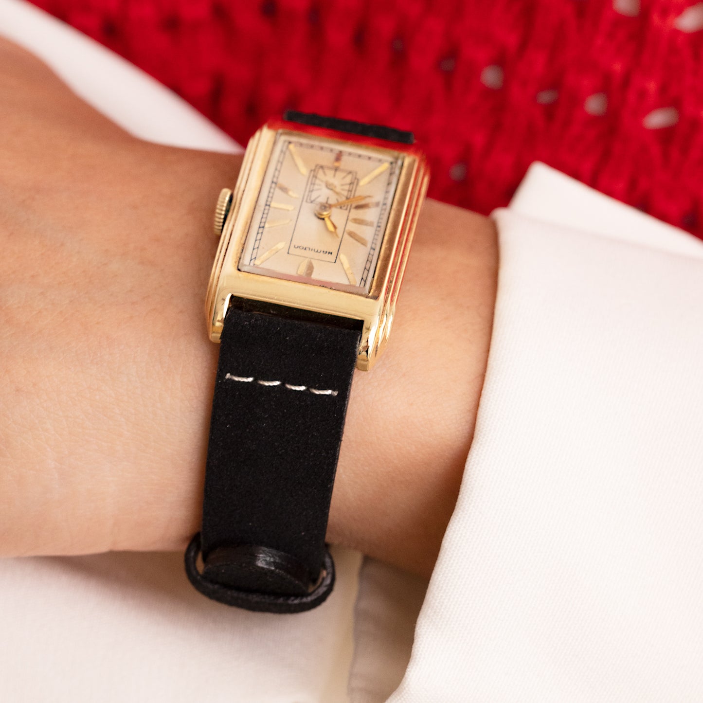 Nome Black Suede Strap