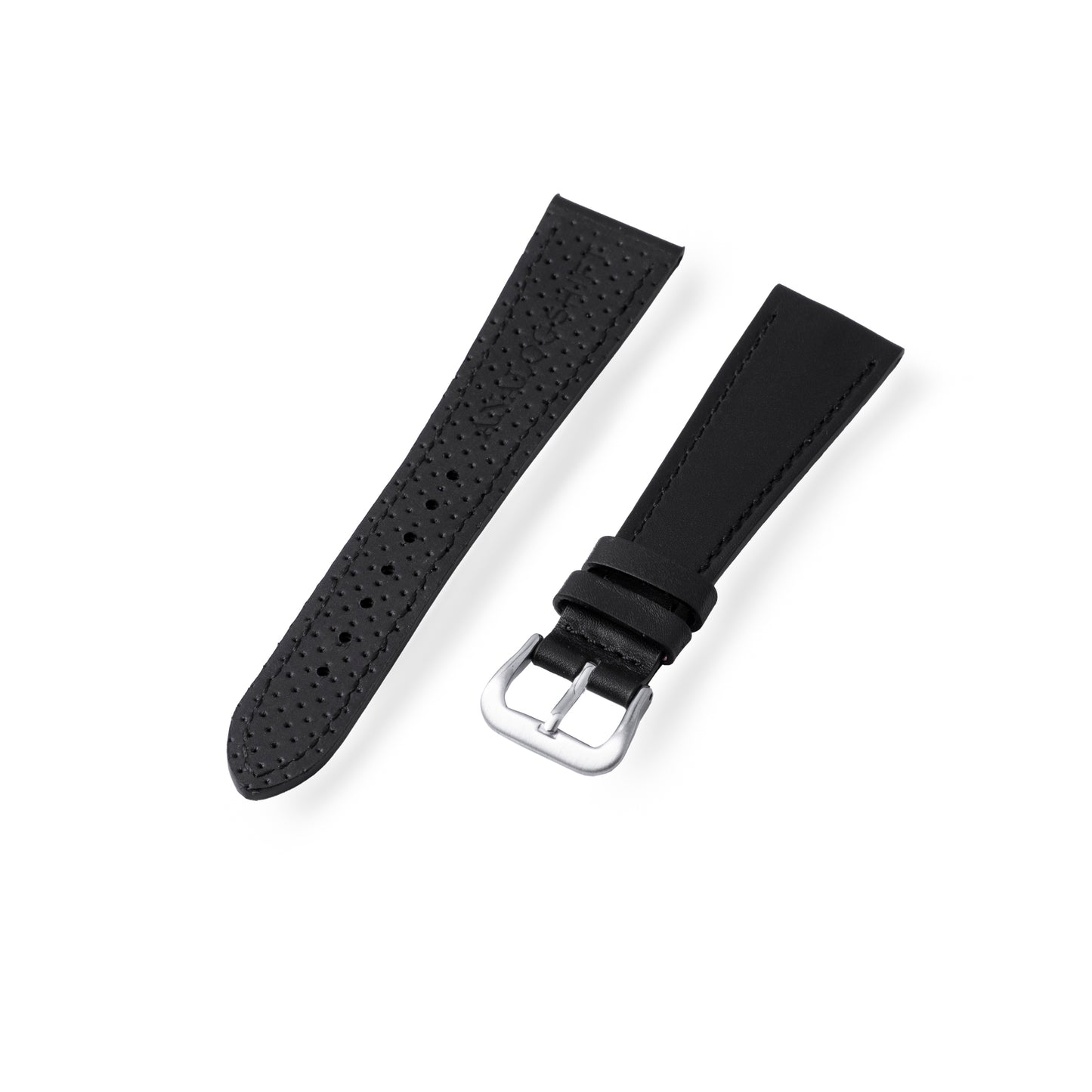 Stuttgart Black Gloss Calf Leather Strap