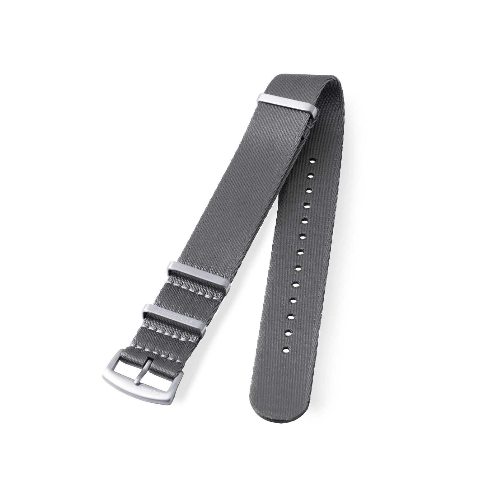 StrapHabit x Analog:Shift Grey Seat Belt Pass-Through Military-Style Strap