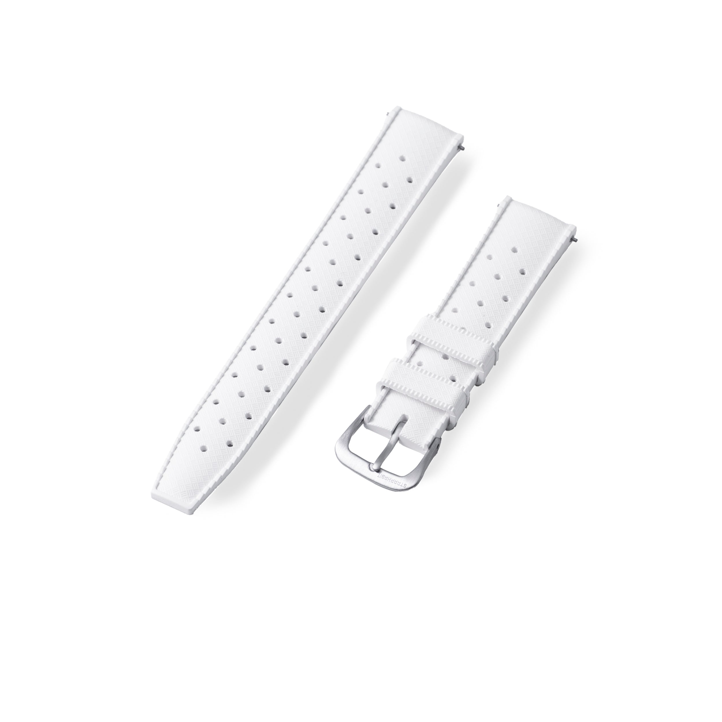 Shift ホワイト ビンディング Sサイズ StrapHabit x Analog:Shift White Tropical Retro-Style FKM Rubber Quick-