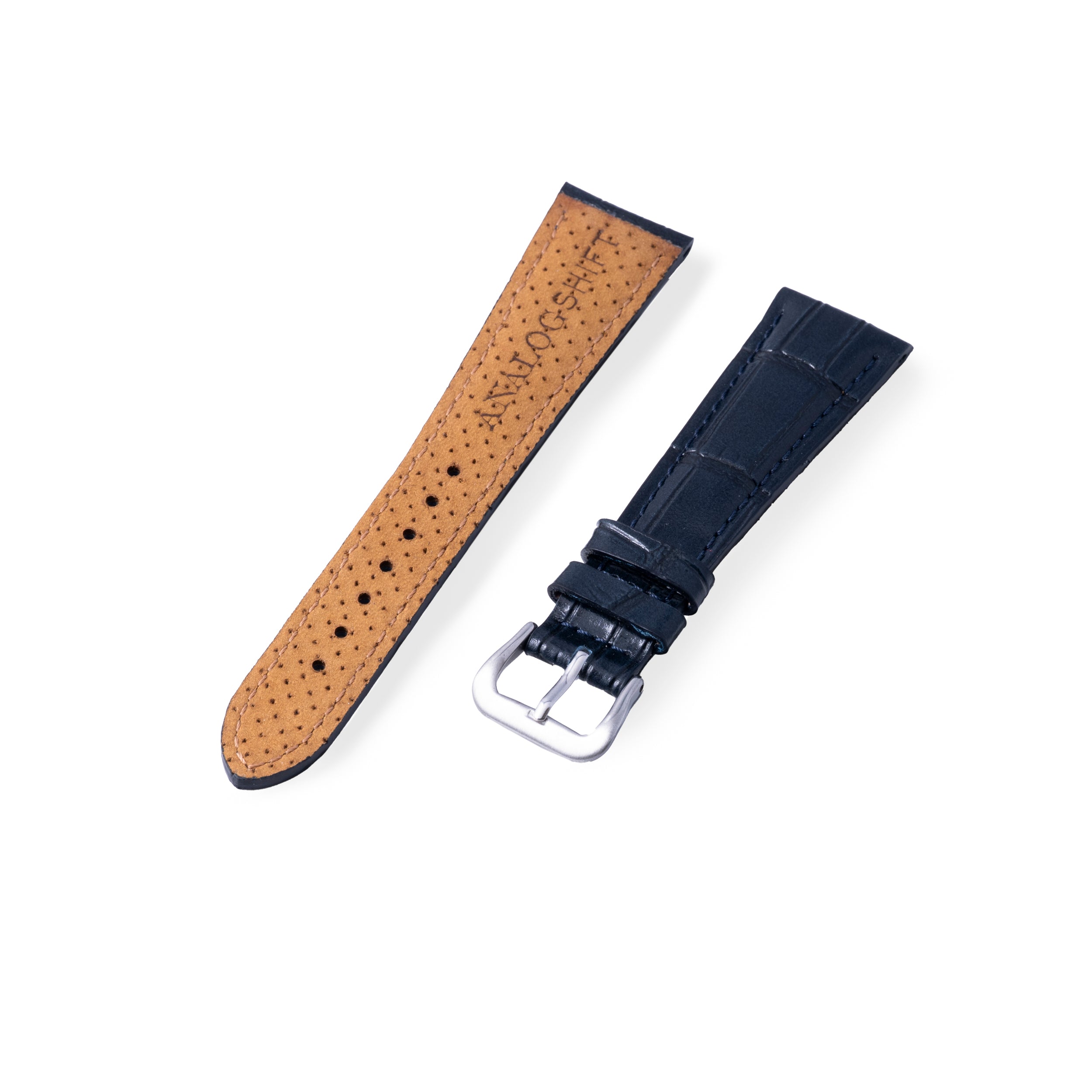 Dawn Blue Executive Leather Strap – Analog:Shift