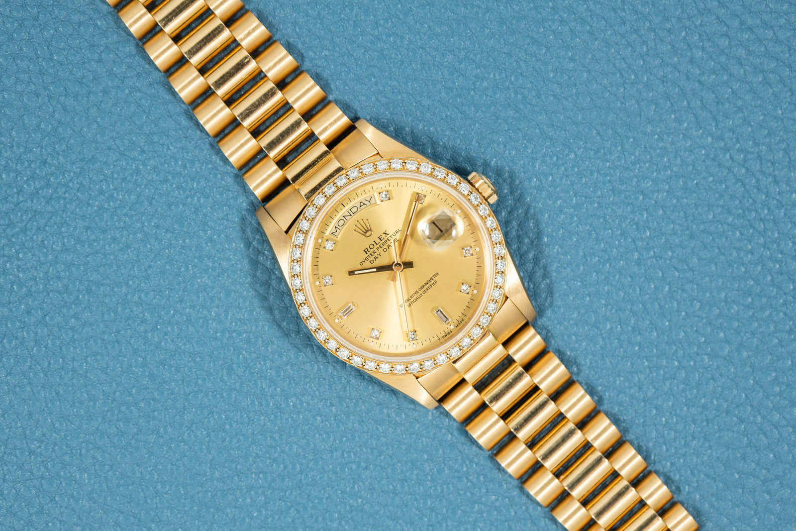 Rolex Day-Date Factory Diamonds