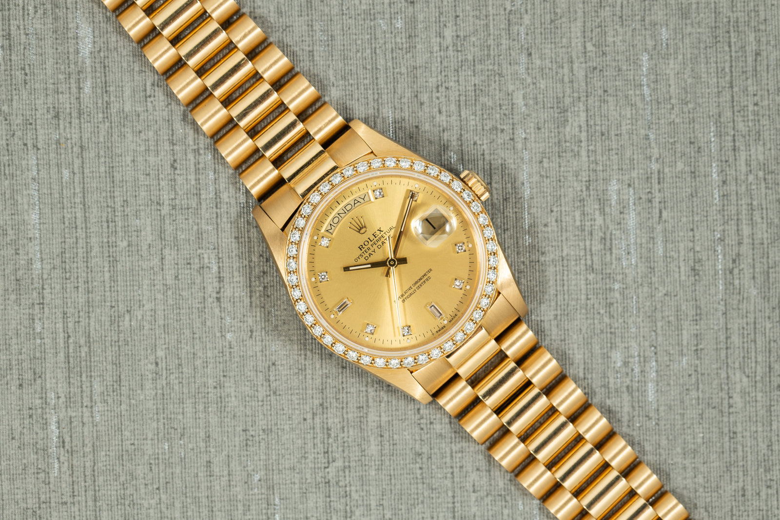 Rolex Day-Date Factory Diamonds