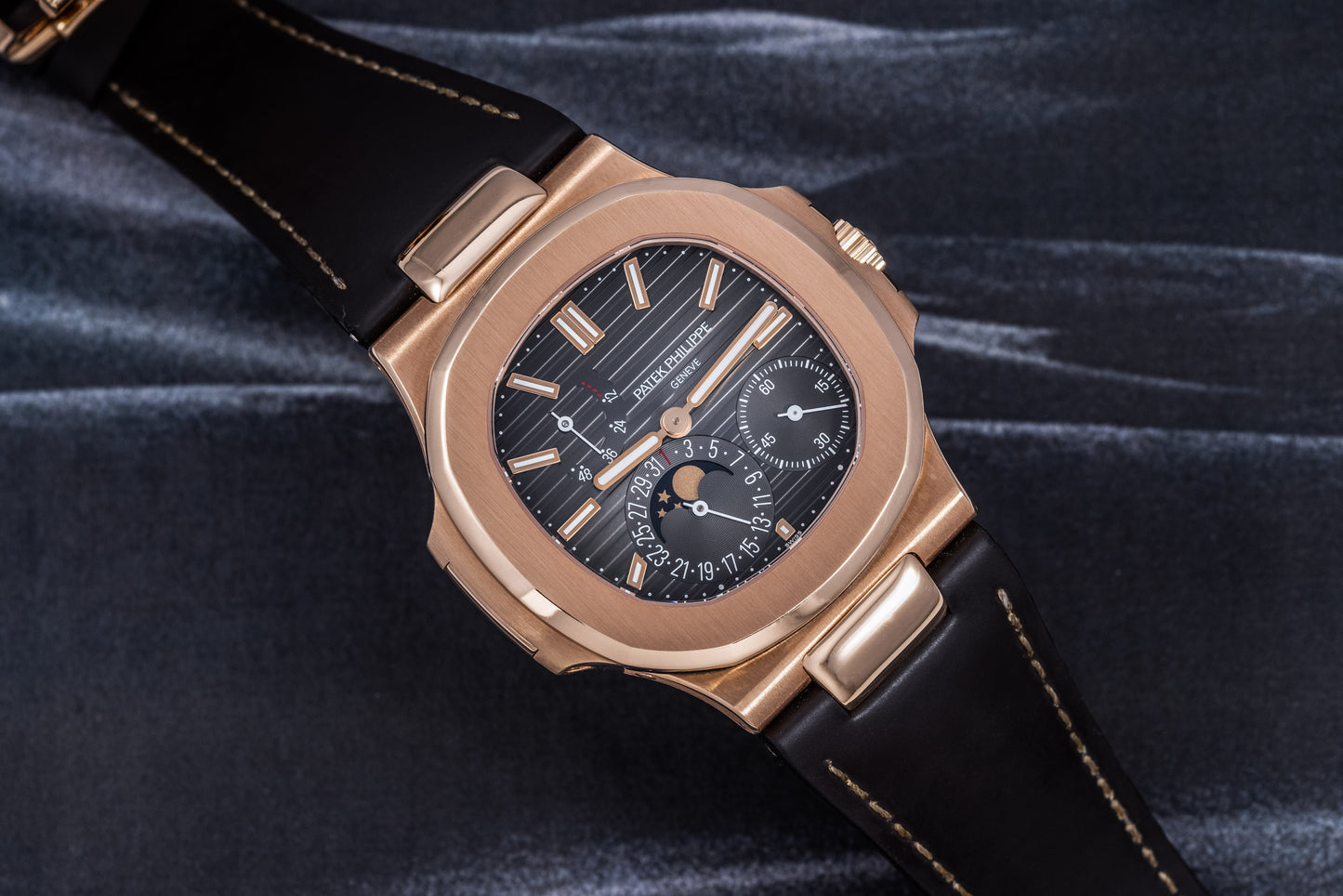 Patek Philippe Nautilus Power Reserve, Date, And Moonphases