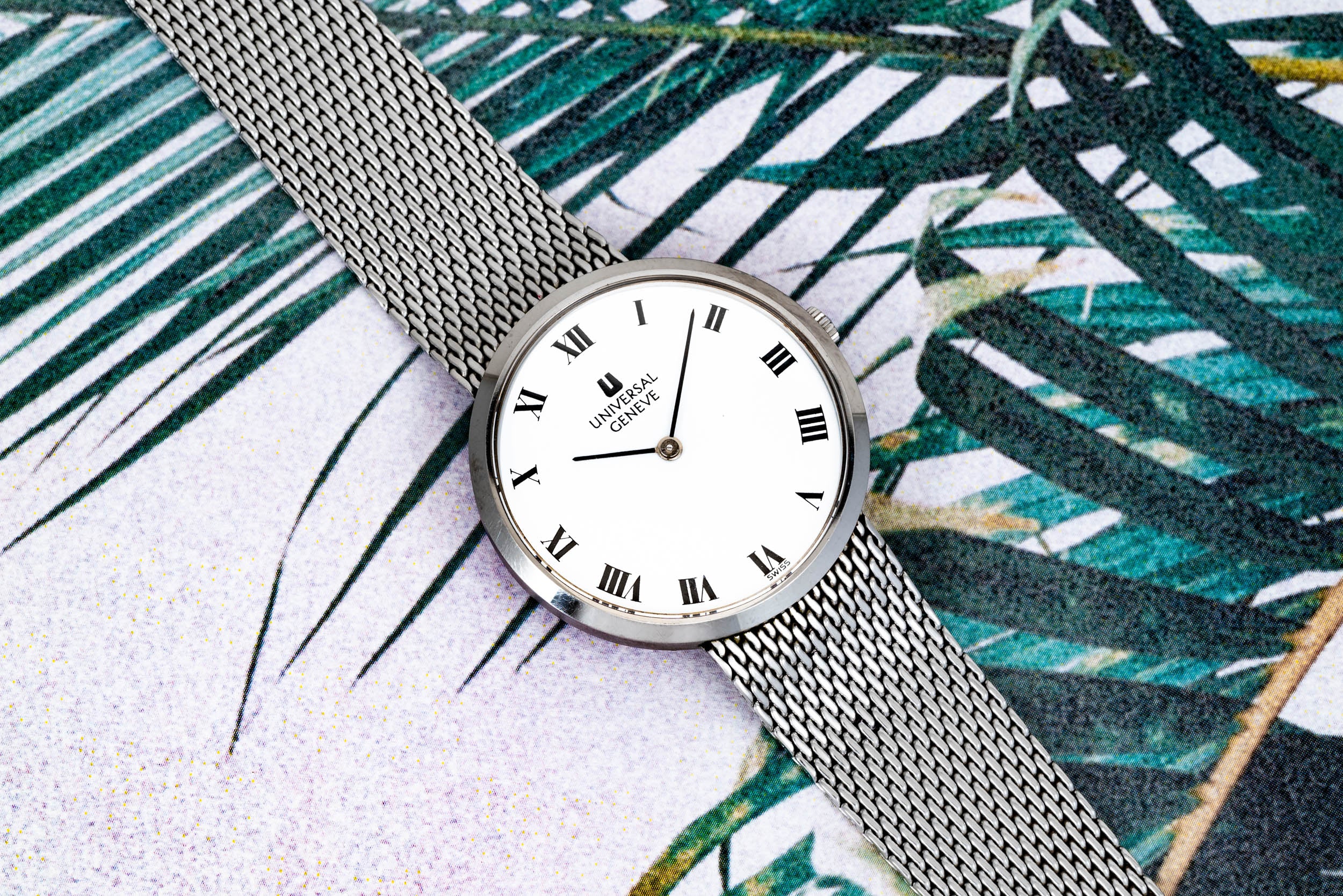 dress watch metal band Men's Stainless Steel Dress Watch