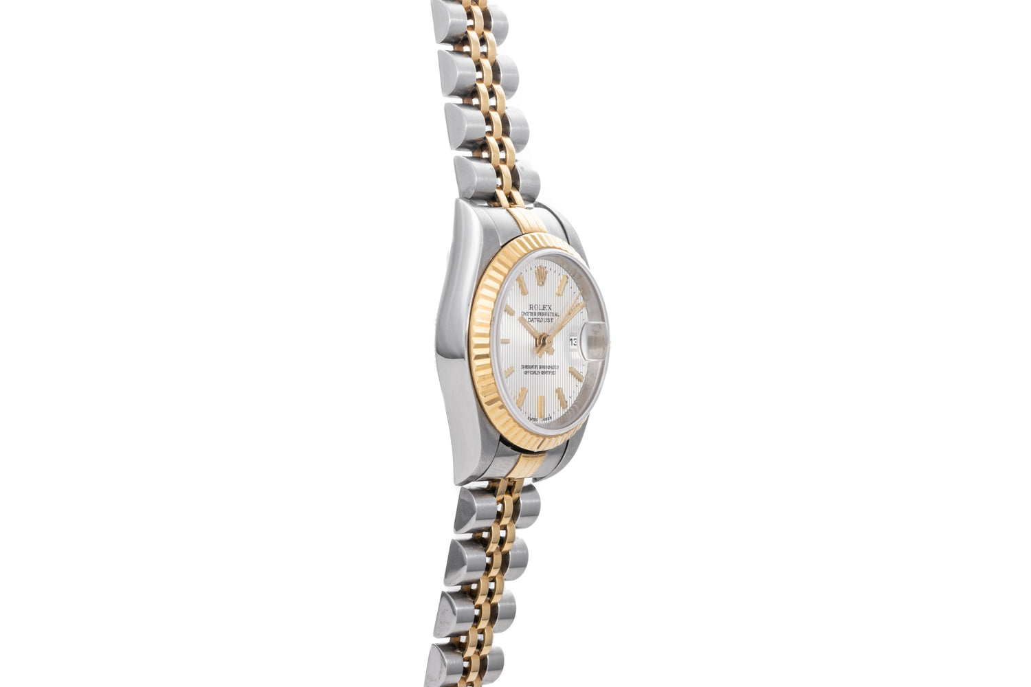 Rolex Datejust 79173 Diamond Silver Dial Steel 18K Yellow Gold 2003 Ladies Watch