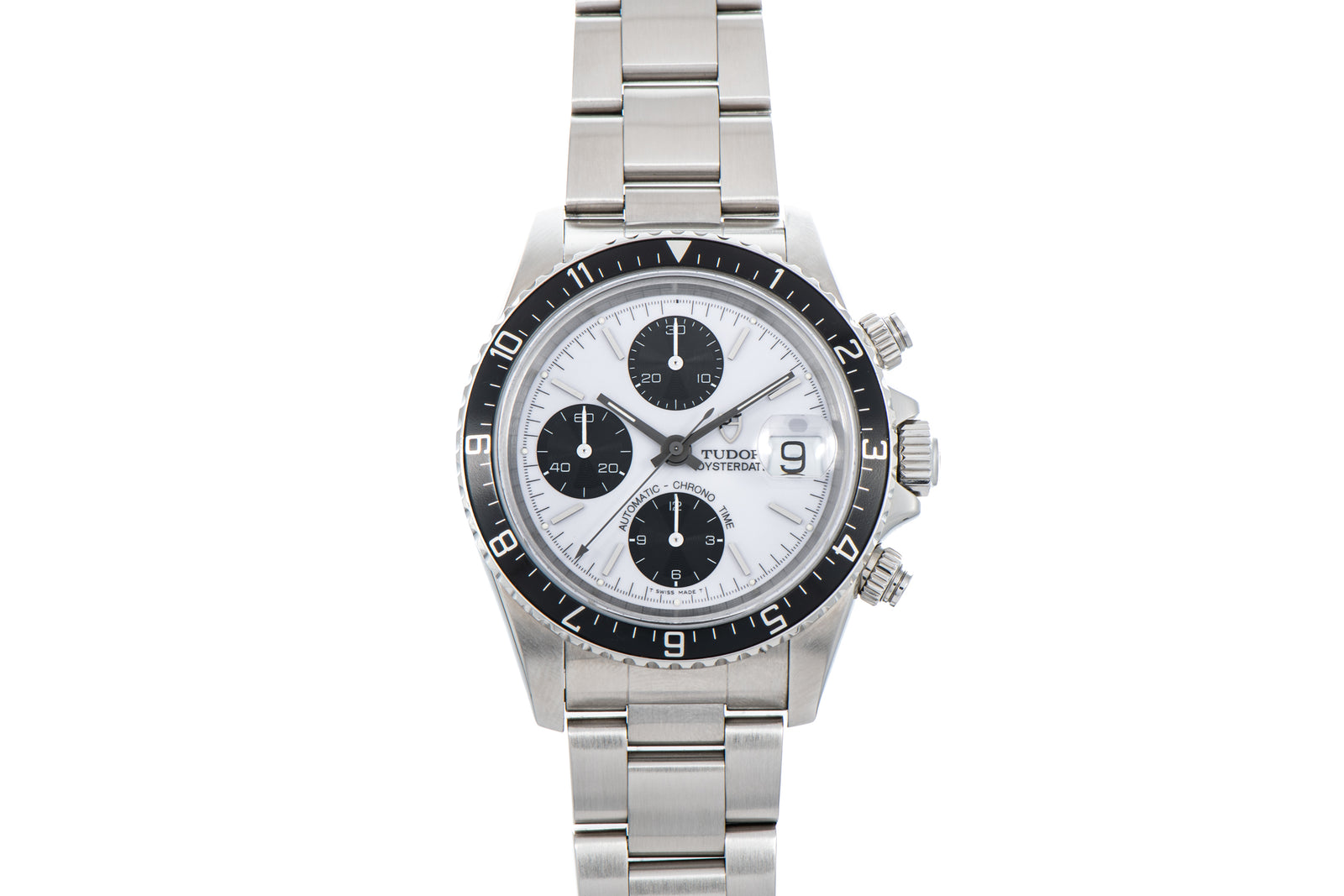 Tudor Oysterdate Chronograph 'Small Block' Panda Dial
