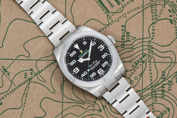 ☆　ROLEX Air King 純正　文字盤、針セット☆ ヴィンテージ ロレックス エアキング純正文字盤 針セット - メルカリ