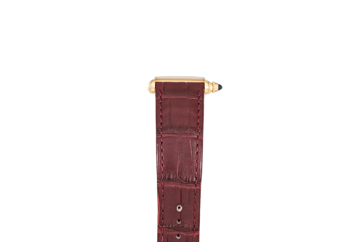Leather belt Cartier Burgundy size XL International in Leather