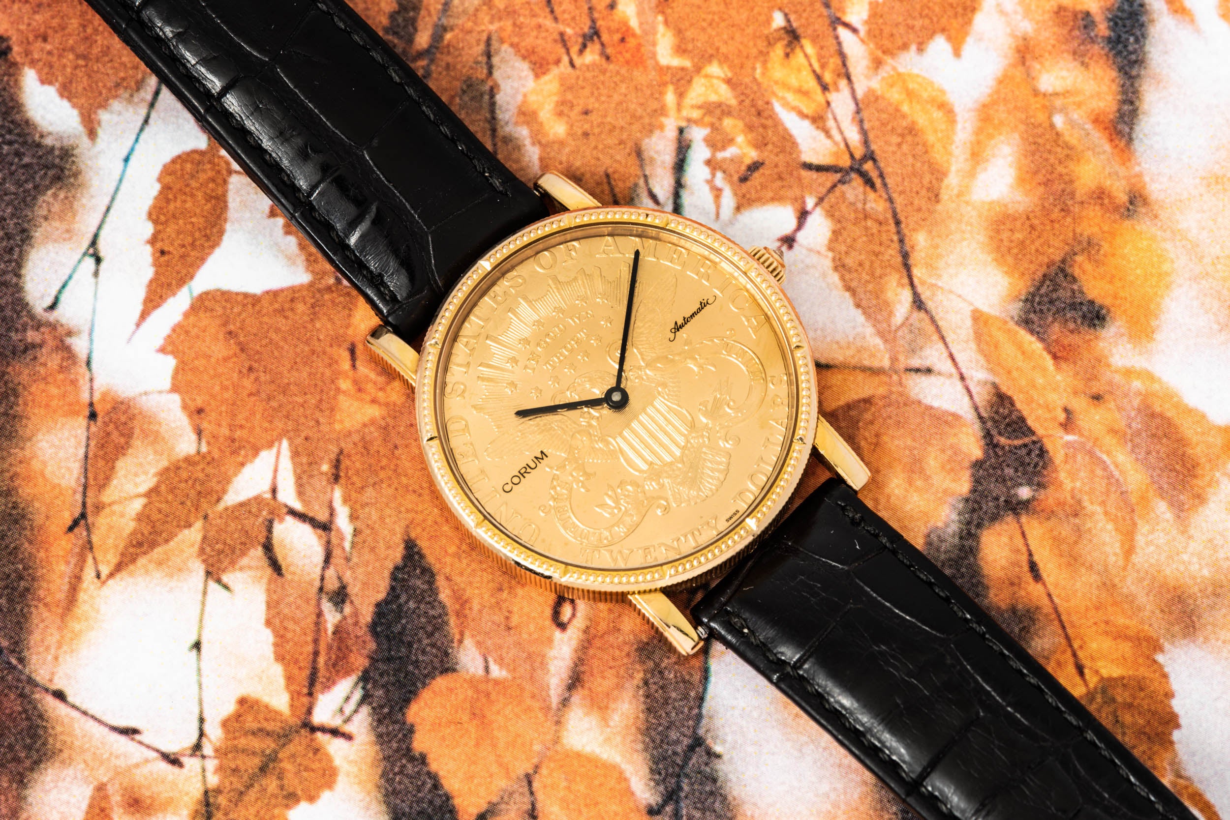 Corum United States 1904 Yellow Gold Coin Watch
