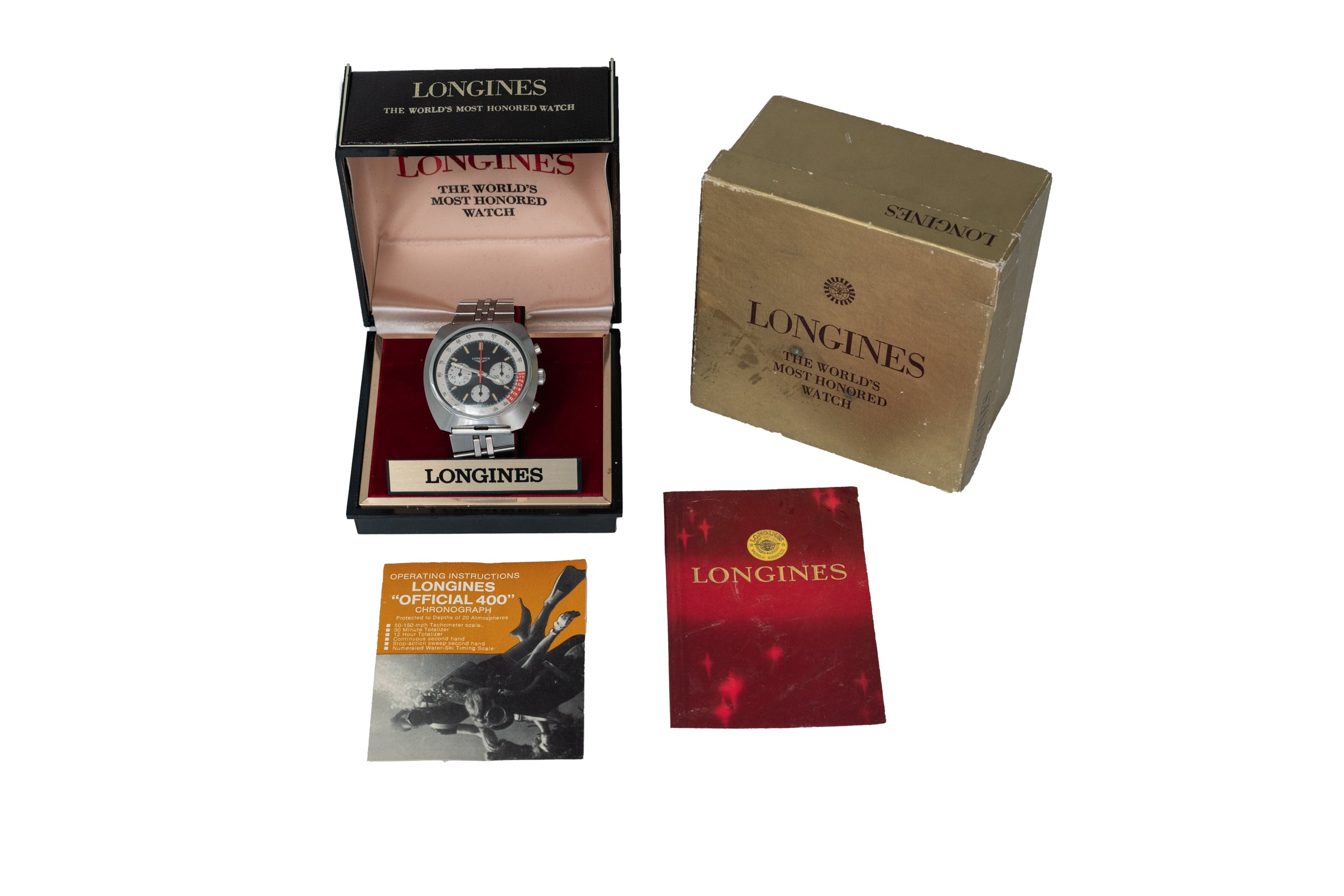 Longines 'Cushion Case' Chronograph AnalogShift