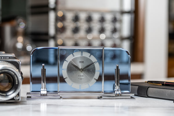 Jaeger-LeCoultre 8-Day Desk Clock 'Art Deco' – Analog:Shift